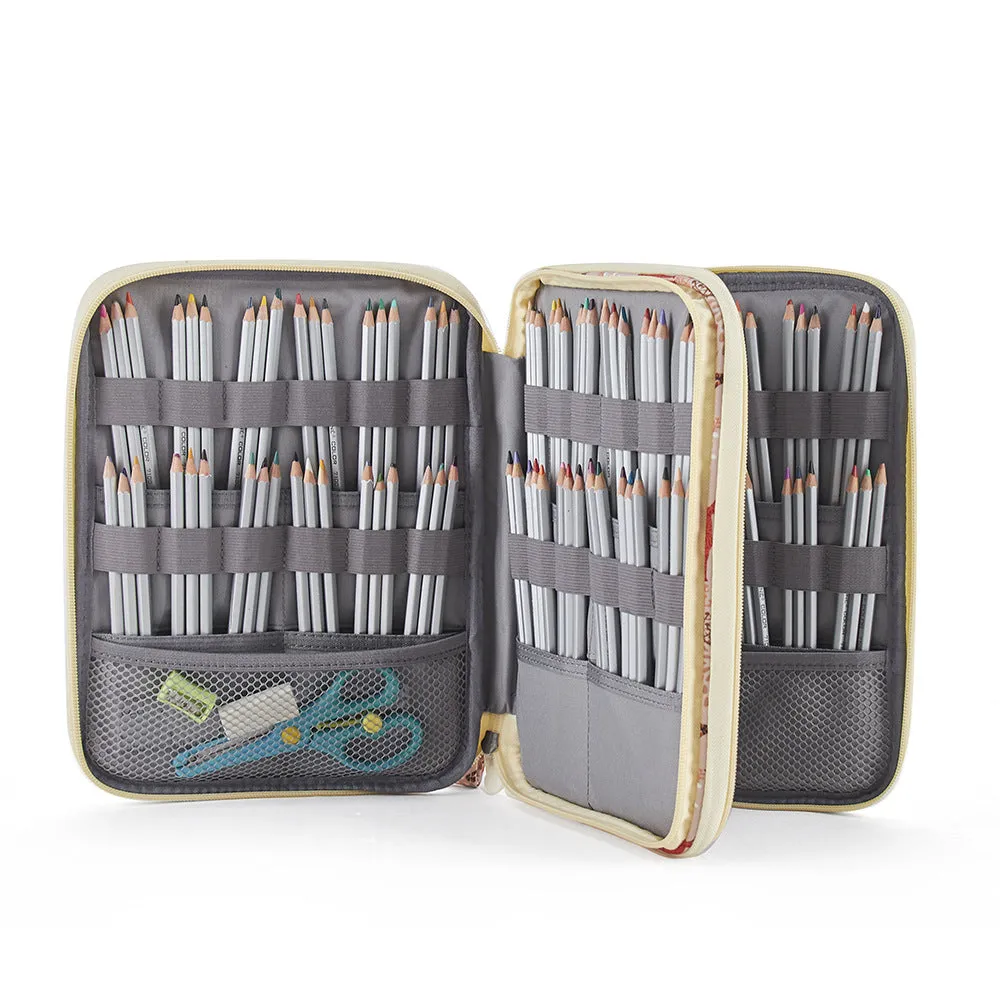 192/96 Slot Large Capacity Sketch Painting Pencil Case Multi-Function Portable Color Lead Storage Stationery Pack