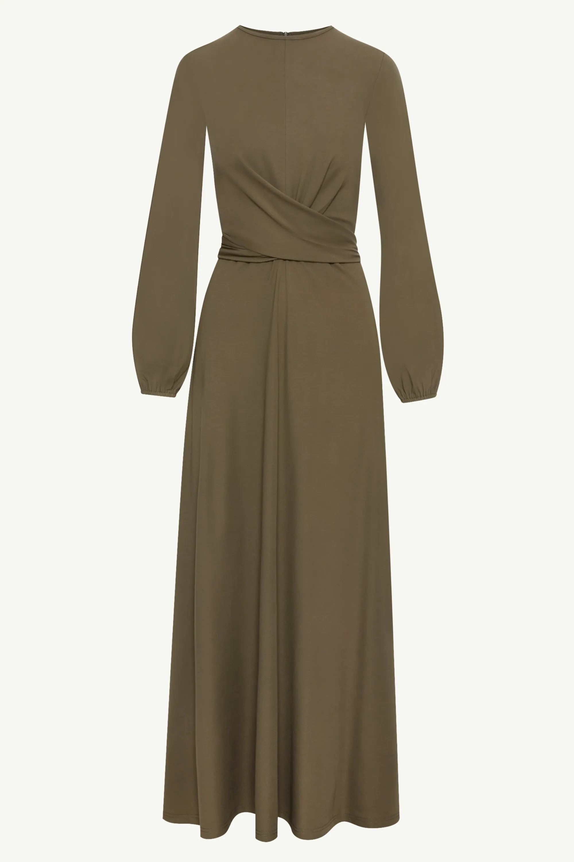 Alice Jersey Tie Waist Maxi Dress - Sage