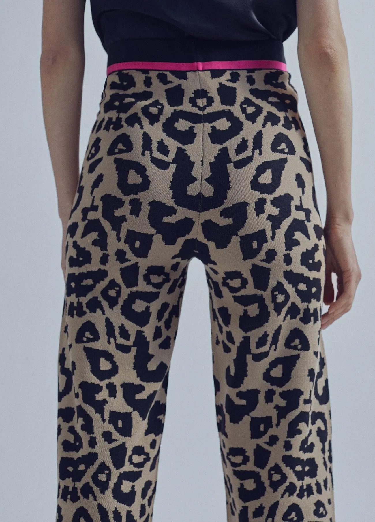 Animal print culottes