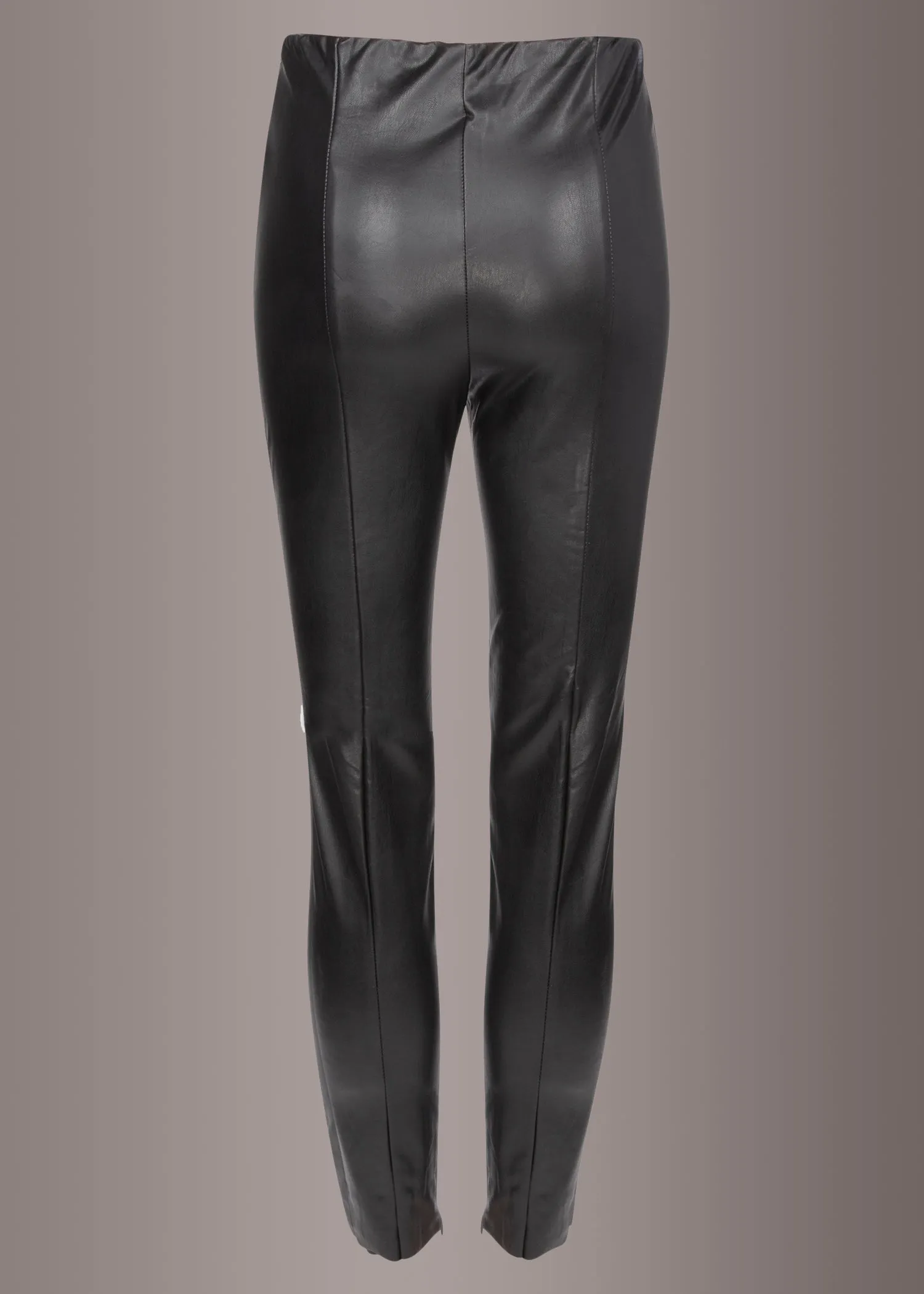 Black Faux Leather Leggings Skinny Fit Pants