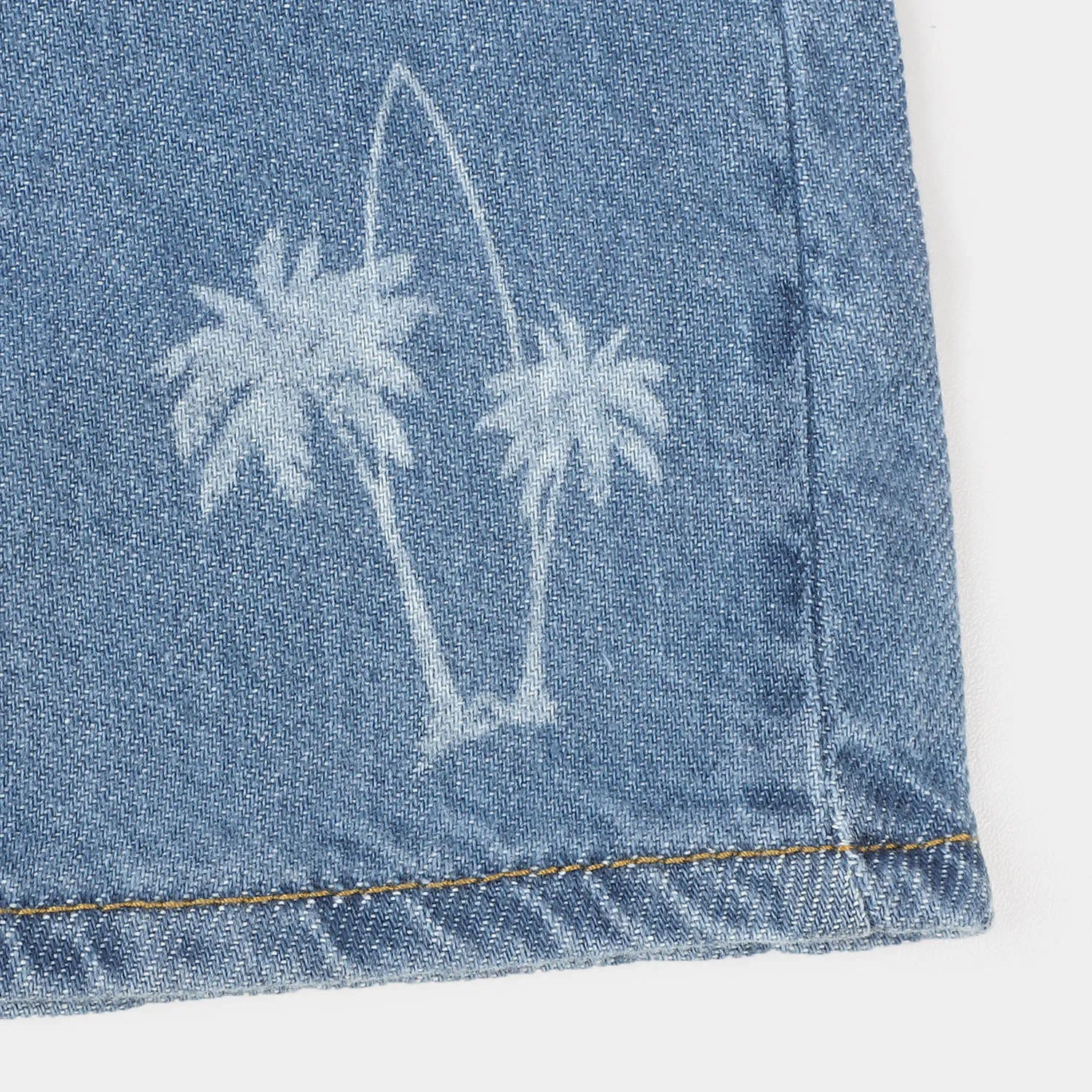 Boys Denim Short Waves & Surf - Ice Blue