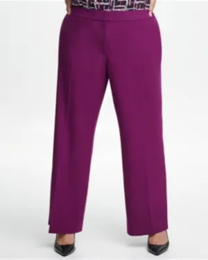 Calvin Klein Women's  Highline Pants Wine   18W | Purple