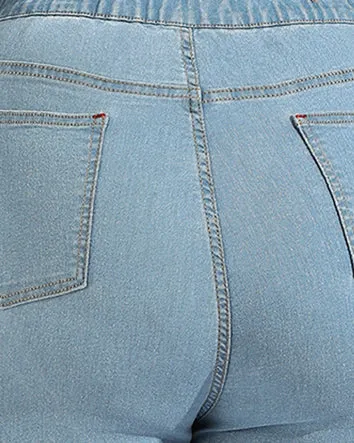 Confirtable Fitted Jeans | Light Blue