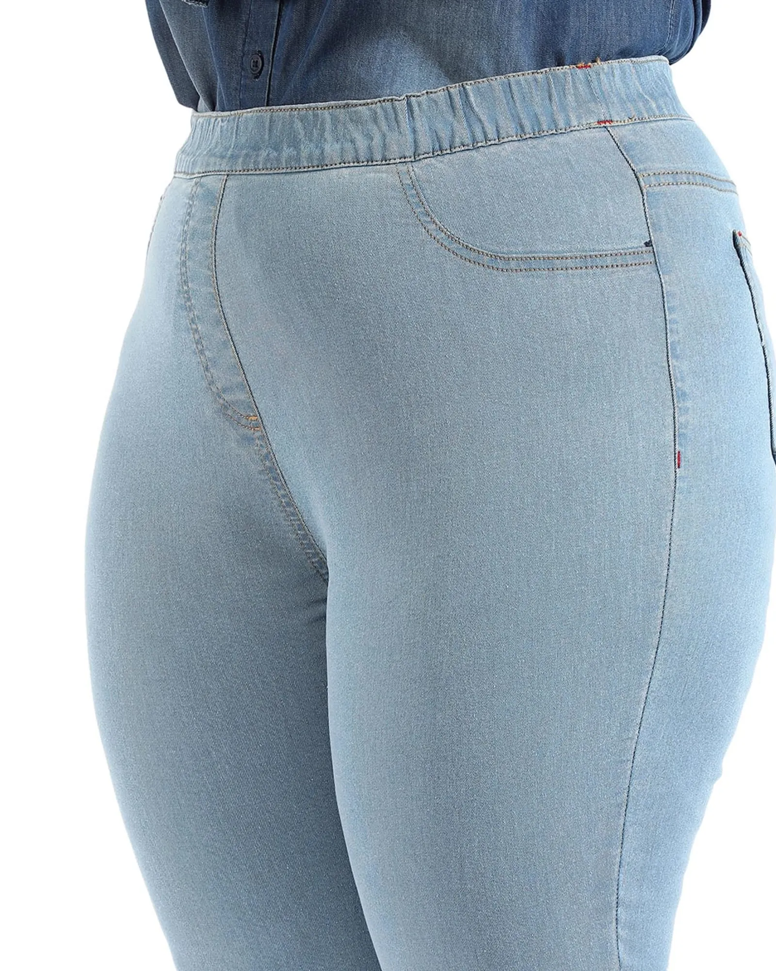 Confirtable Fitted Jeans | Light Blue