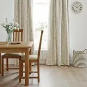 Cottonwood Natural Pencil Pleat Ready Made Curtains