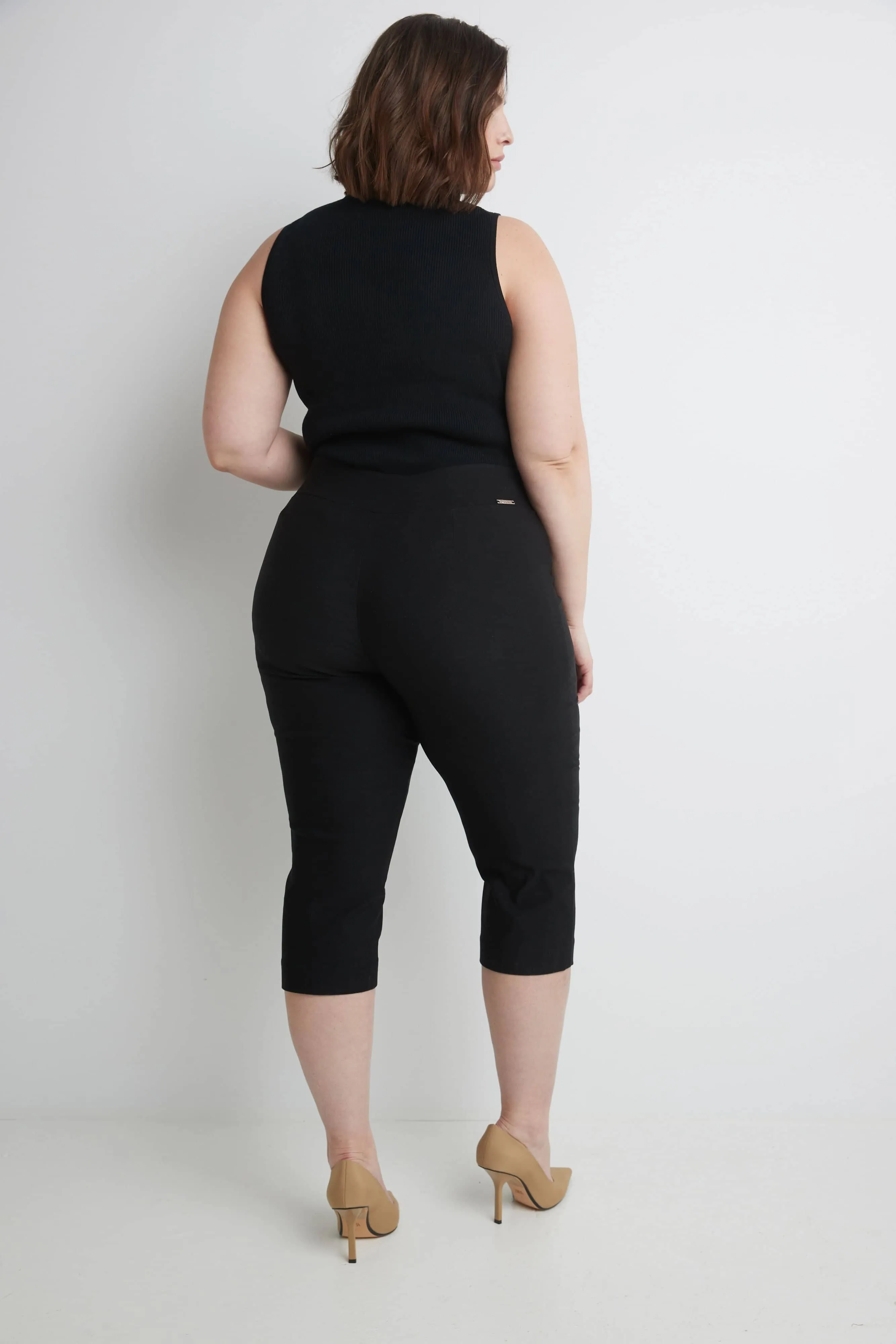 Curvy Capri with Flattering Wide Waistband