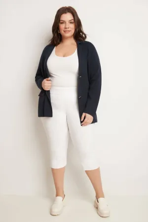 Curvy Capri with Flattering Wide Waistband