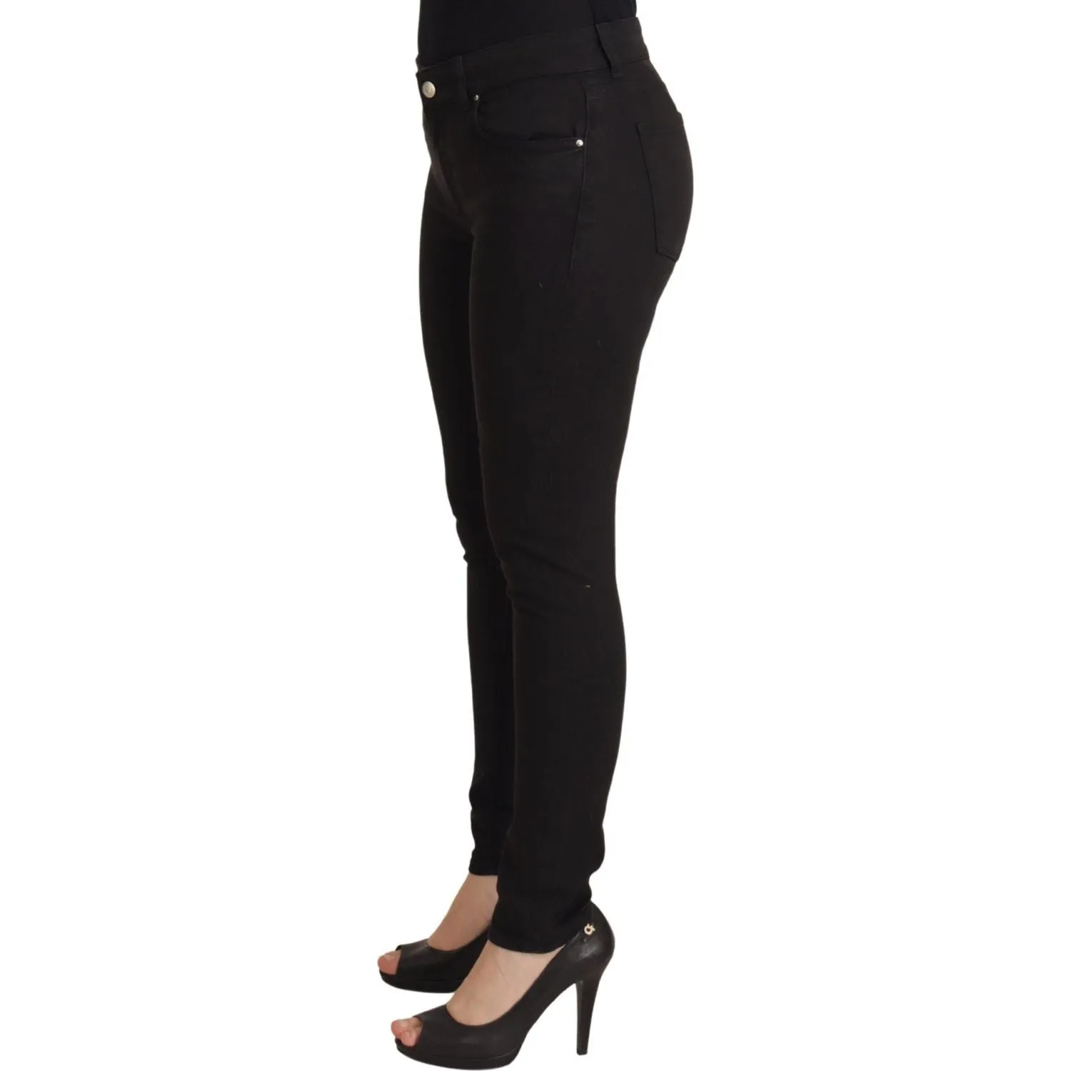 Dolce & Gabbana Sleek Black Cotton Stretch Skinny Jeans