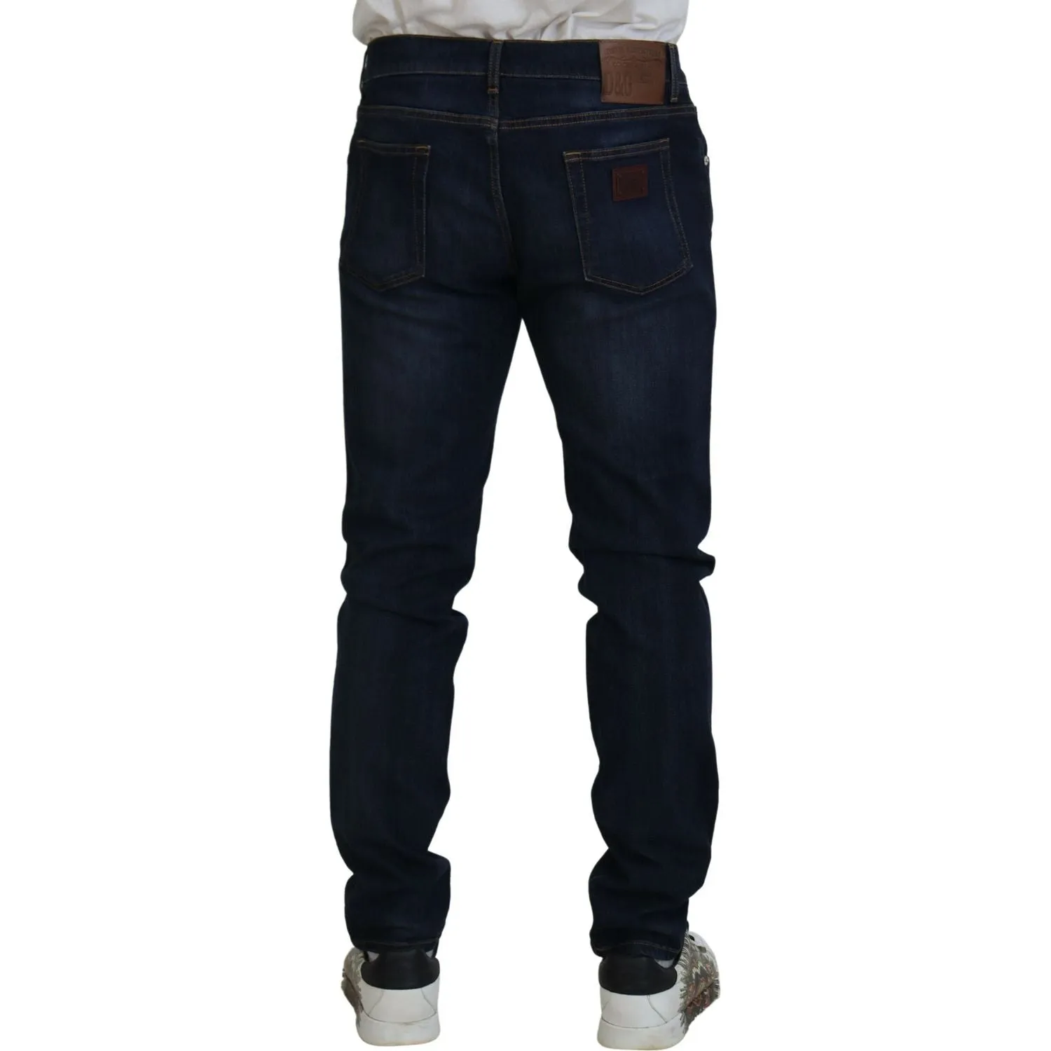 Dolce & Gabbana Sleek Skinny Jeans in Dark Blue