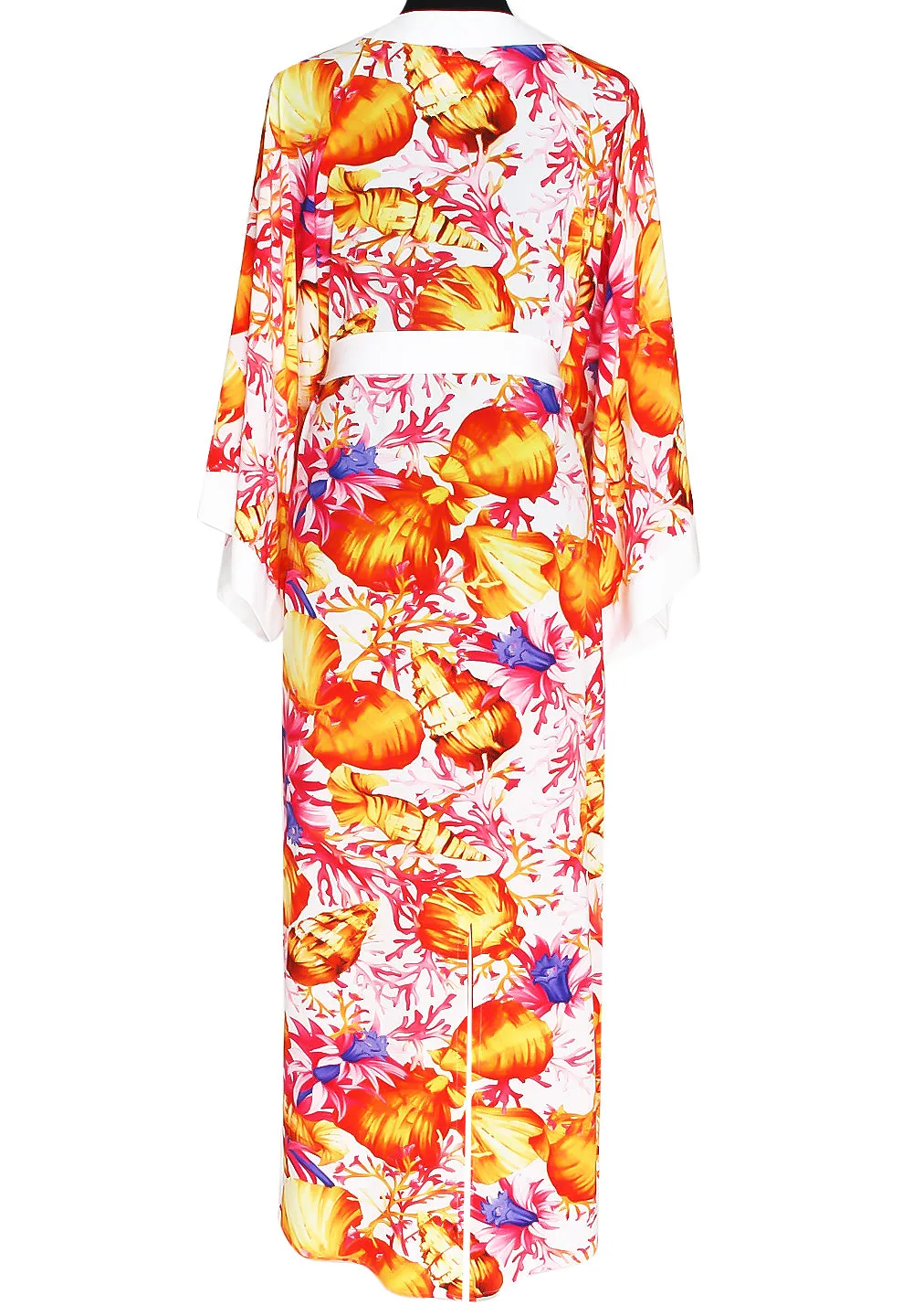 Euphoria – Magic Reef Maxi Split Kaftan (Off-White)