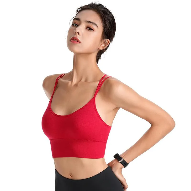 Flattering Crisscross Strap Sportswear Bra