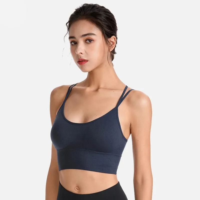 Flattering Crisscross Strap Sportswear Bra