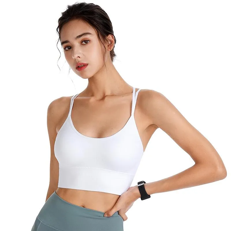 Flattering Crisscross Strap Sportswear Bra