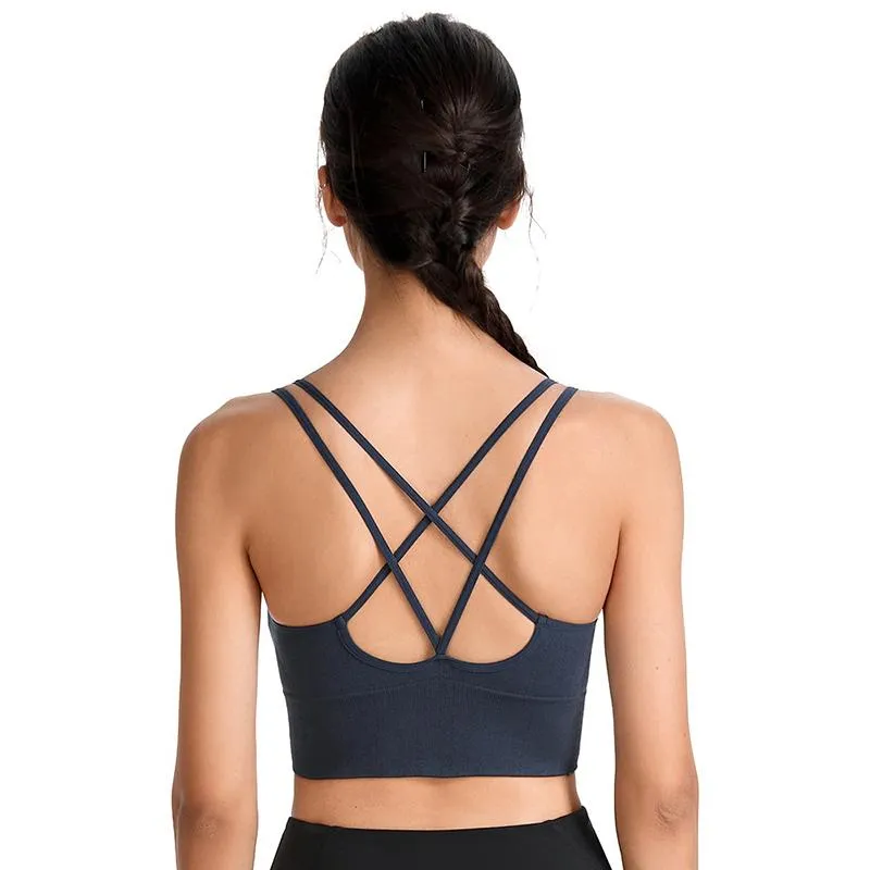 Flattering Crisscross Strap Sportswear Bra