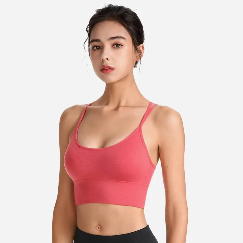 Flattering Crisscross Strap Sportswear Bra