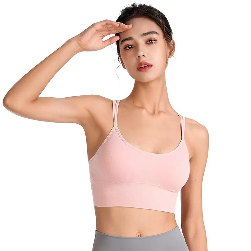 Flattering Crisscross Strap Sportswear Bra