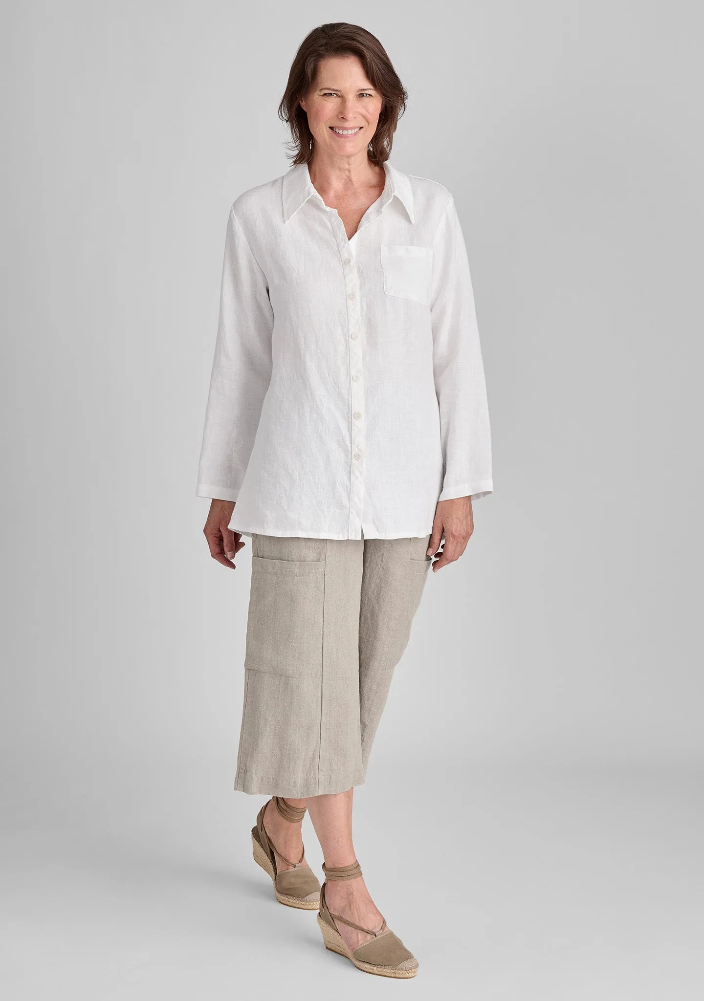 Flattering Crop - Linen Pants