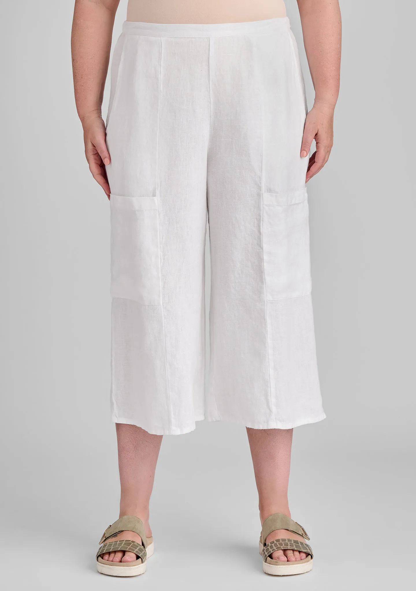 Flattering Crop - Linen Pants