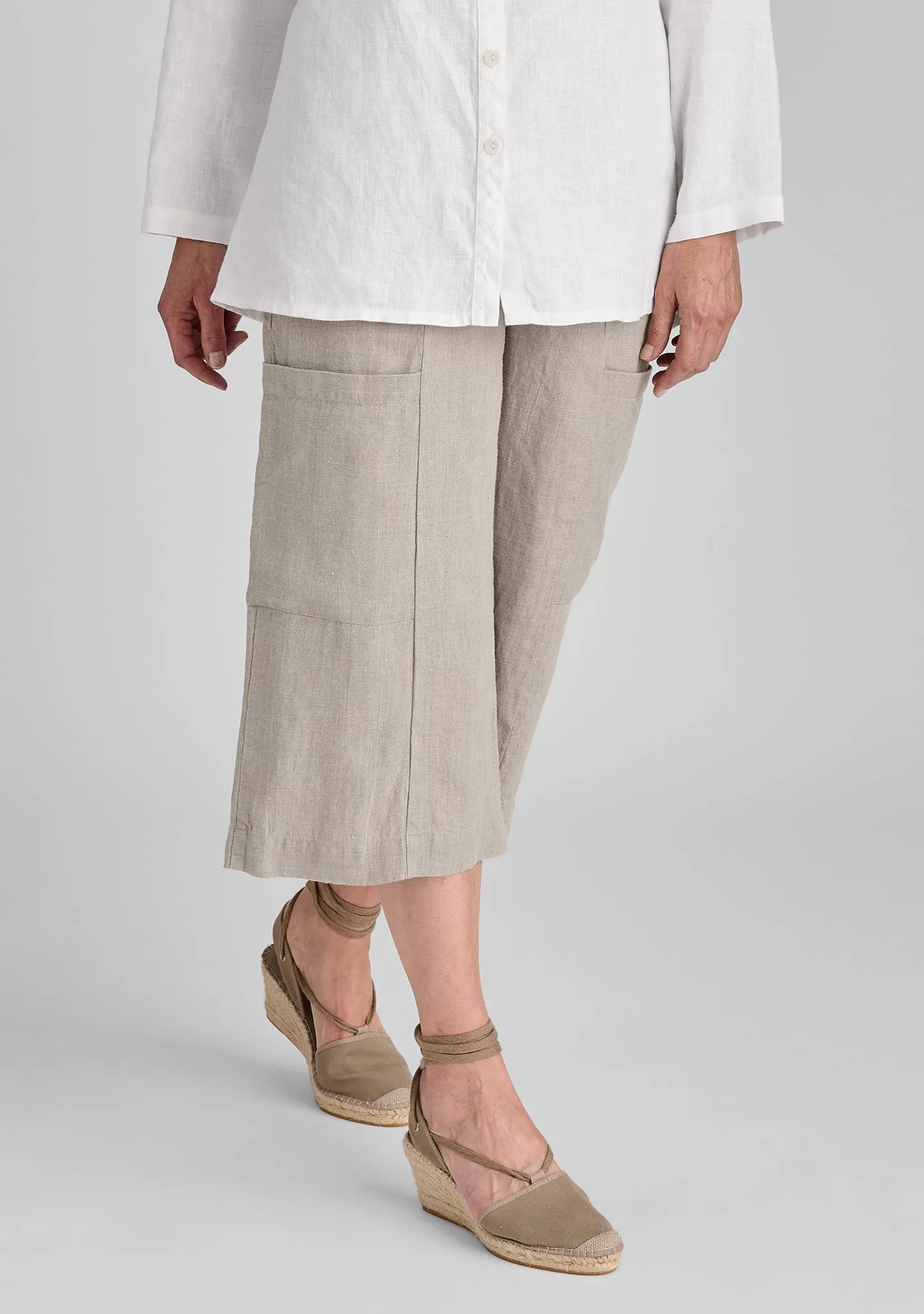 Flattering Crop - Linen Pants