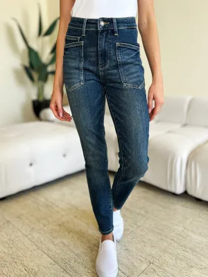 Full Size High Waist Skinny Jeans