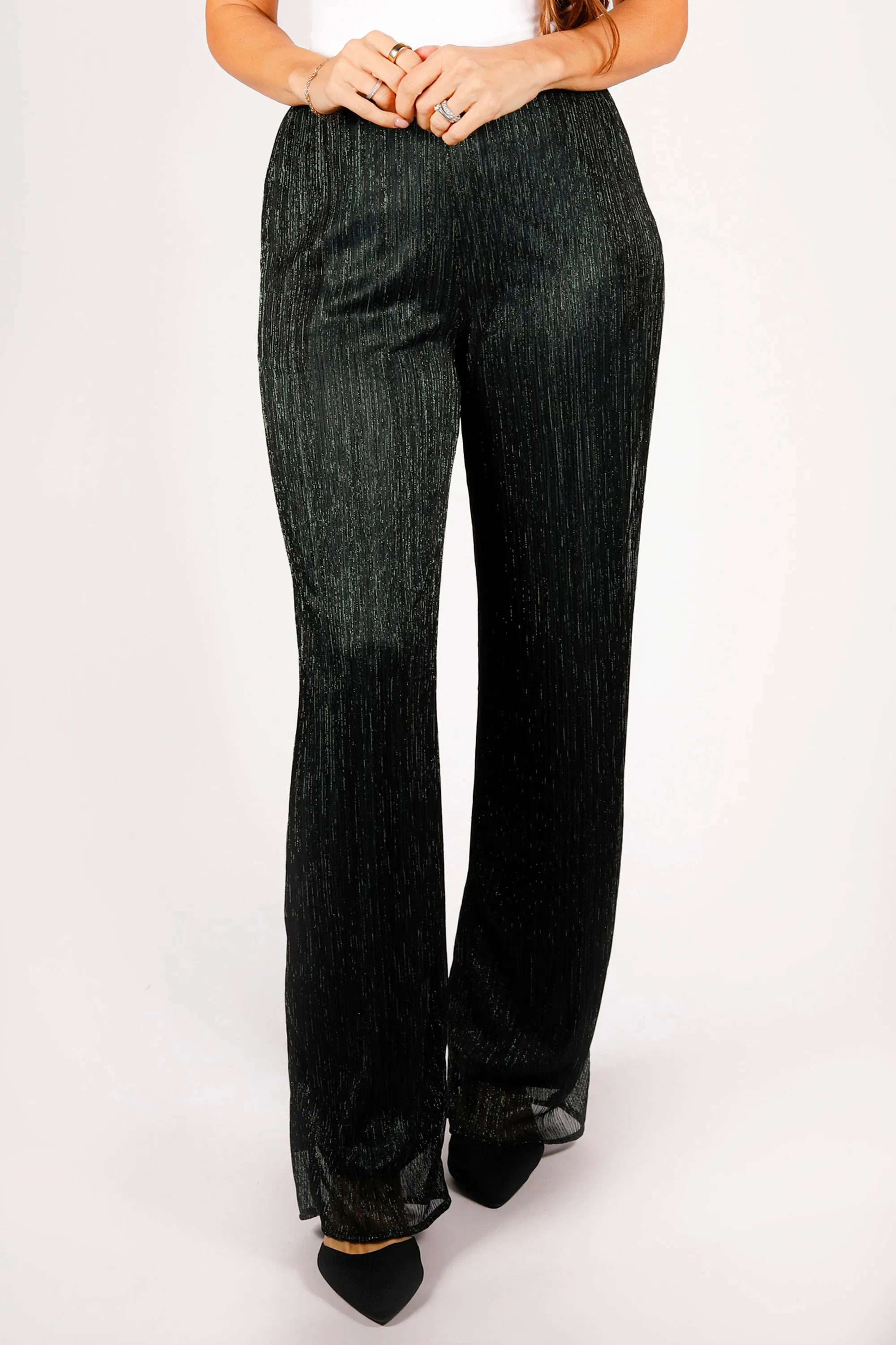 Hunter Green Shimmer Pant