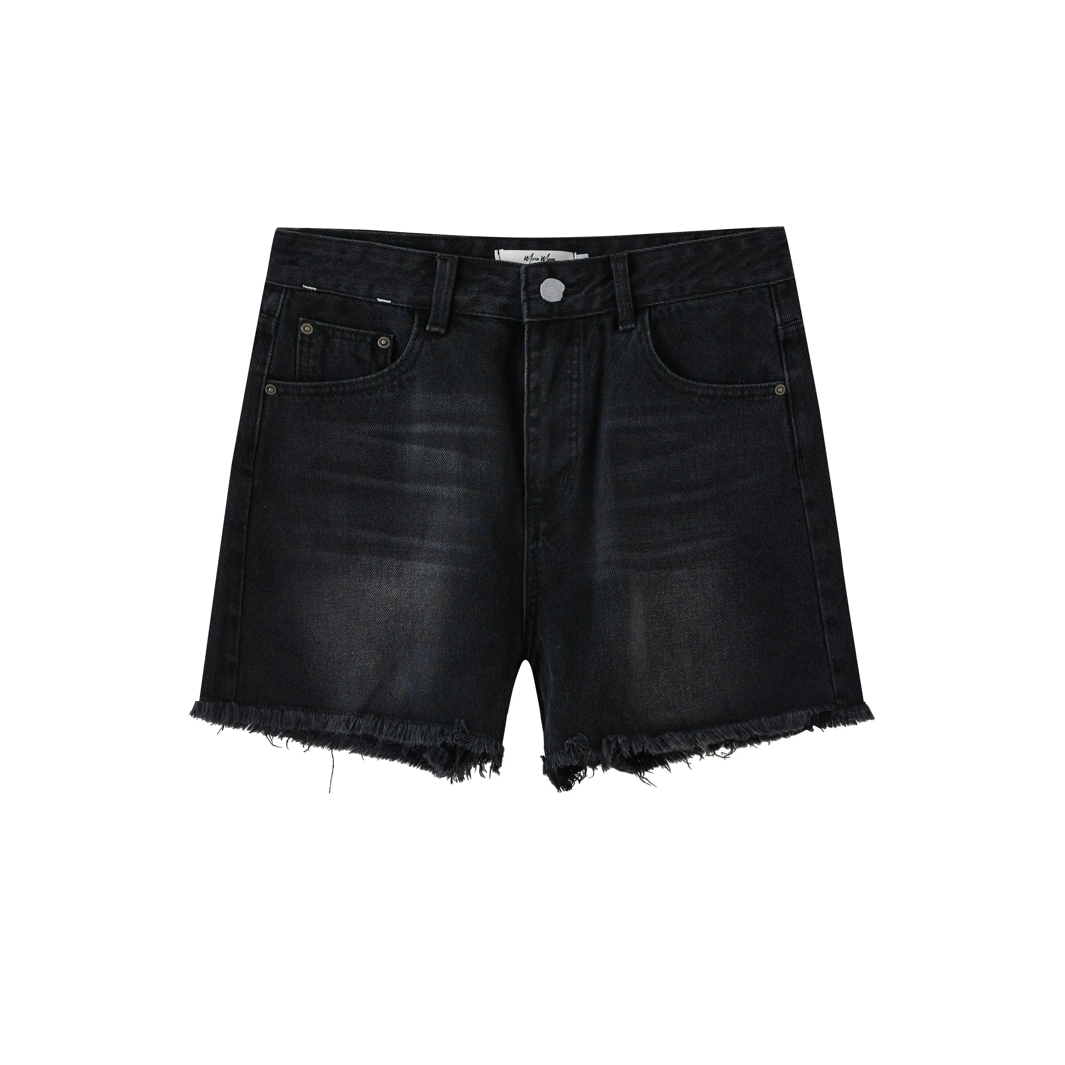 HZ8911 Distressed Denim Shorts