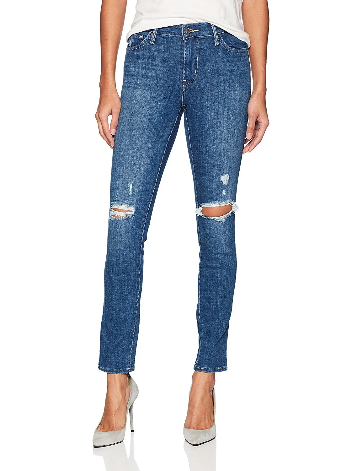 Levi's Women's Slimming Skinny Jeans Blue Lightning