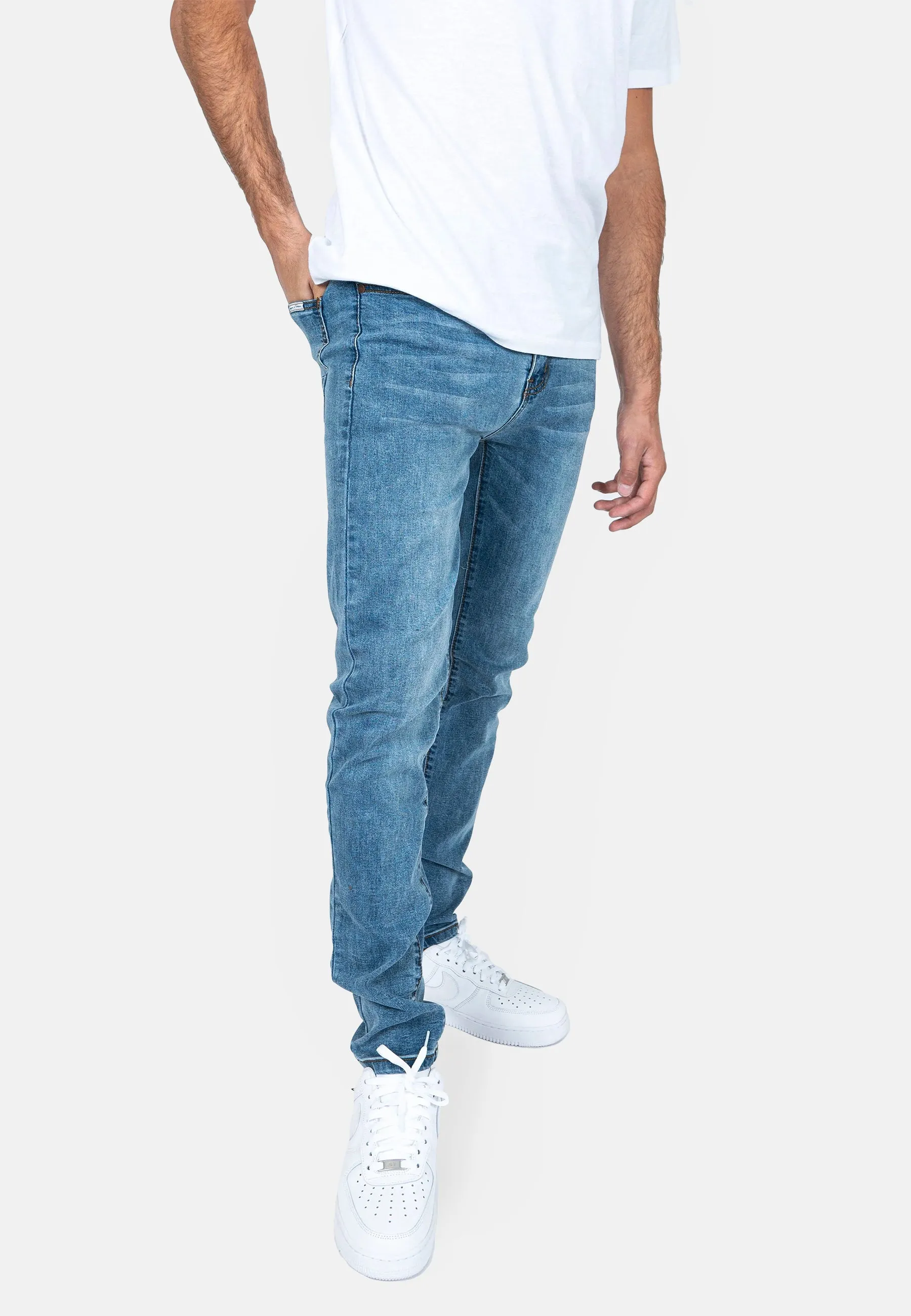 Logan Clean Skinny Jeans in Vintage Wash Denim