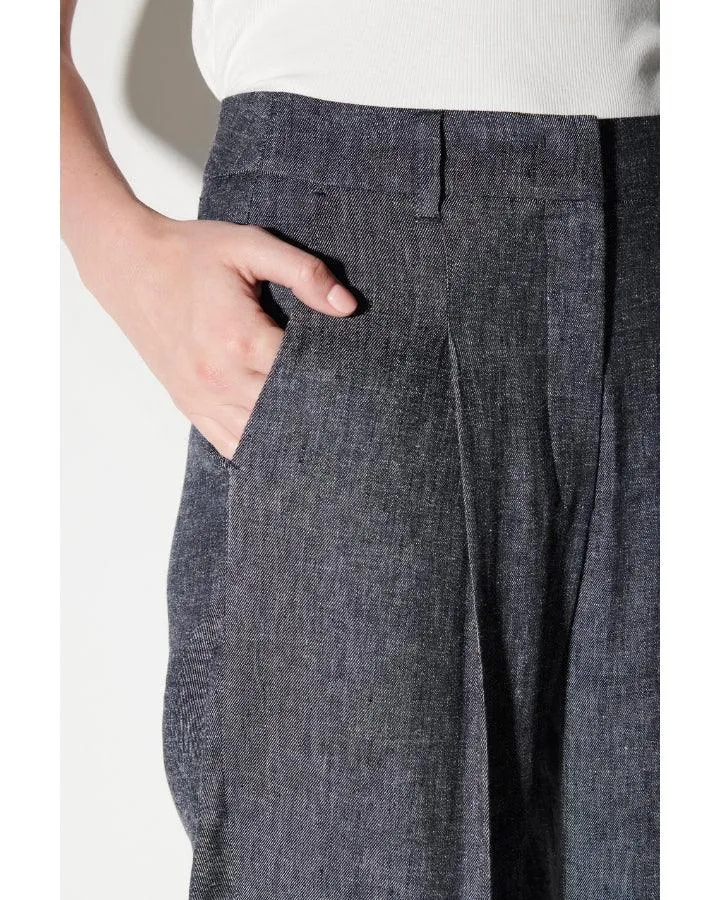 Luisa Cerano Linen Flowy Wide Leg Pant