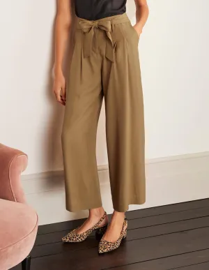 Melville Tie Waist Culottes-Camel