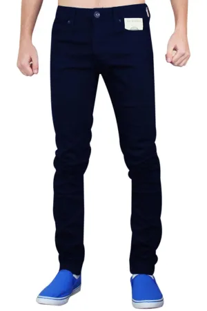 Mens Designer Skinny Slim Fit Stretch Chino Jeans