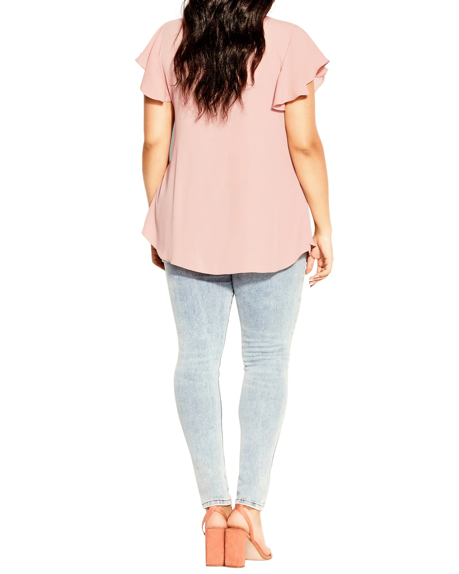 Mirabel Layered Front Zip Blouse | Pink