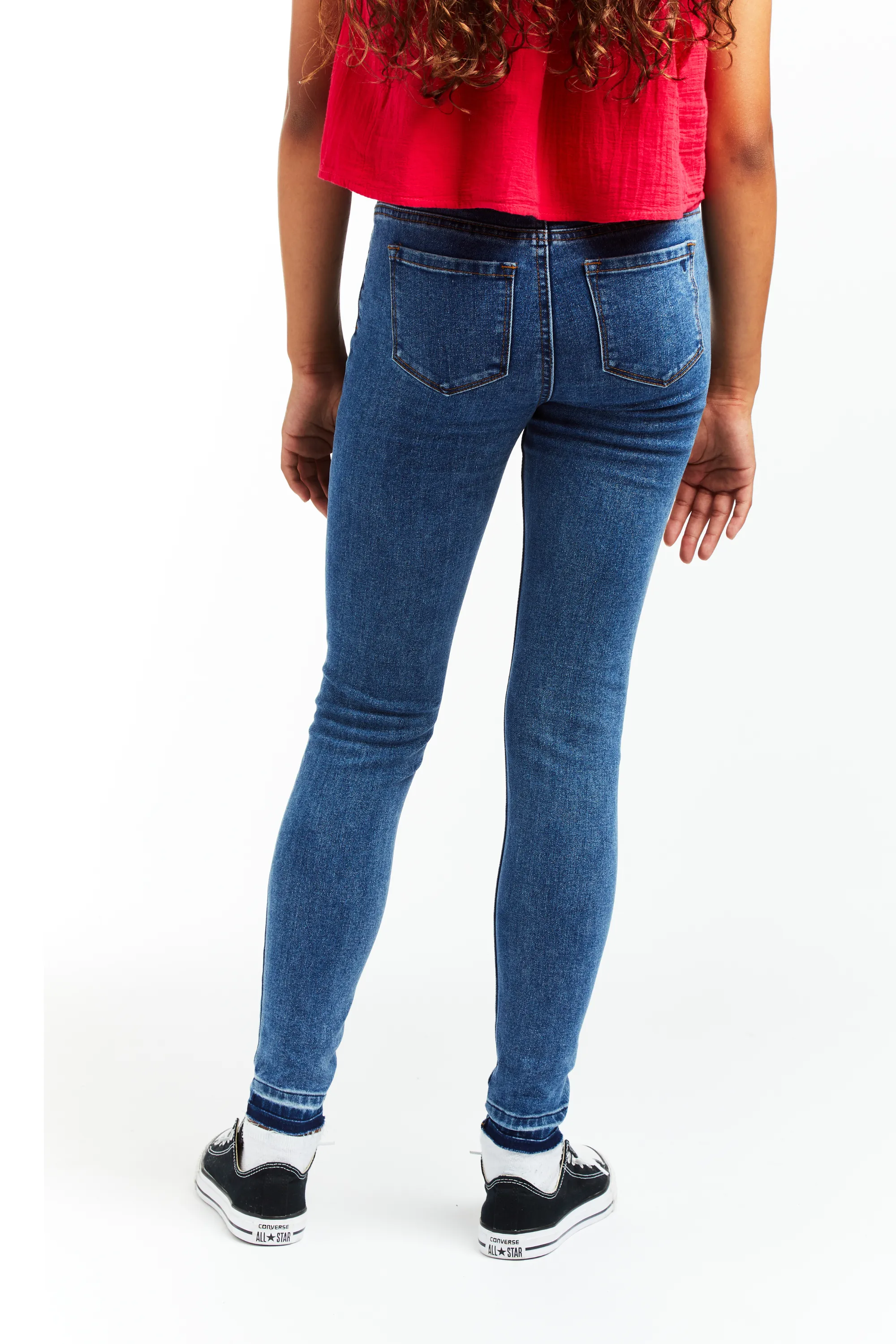 Nina - High Rise Skinny With Released Hem