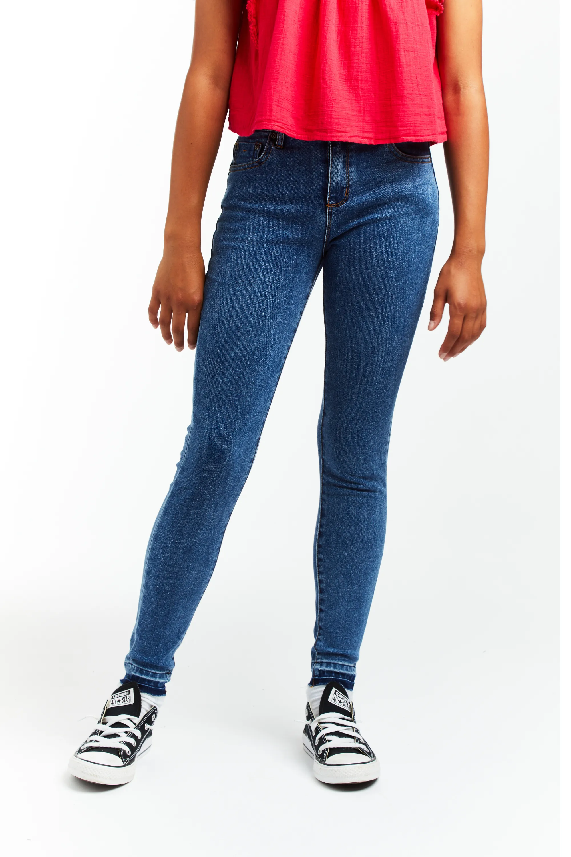 Nina - High Rise Skinny With Released Hem