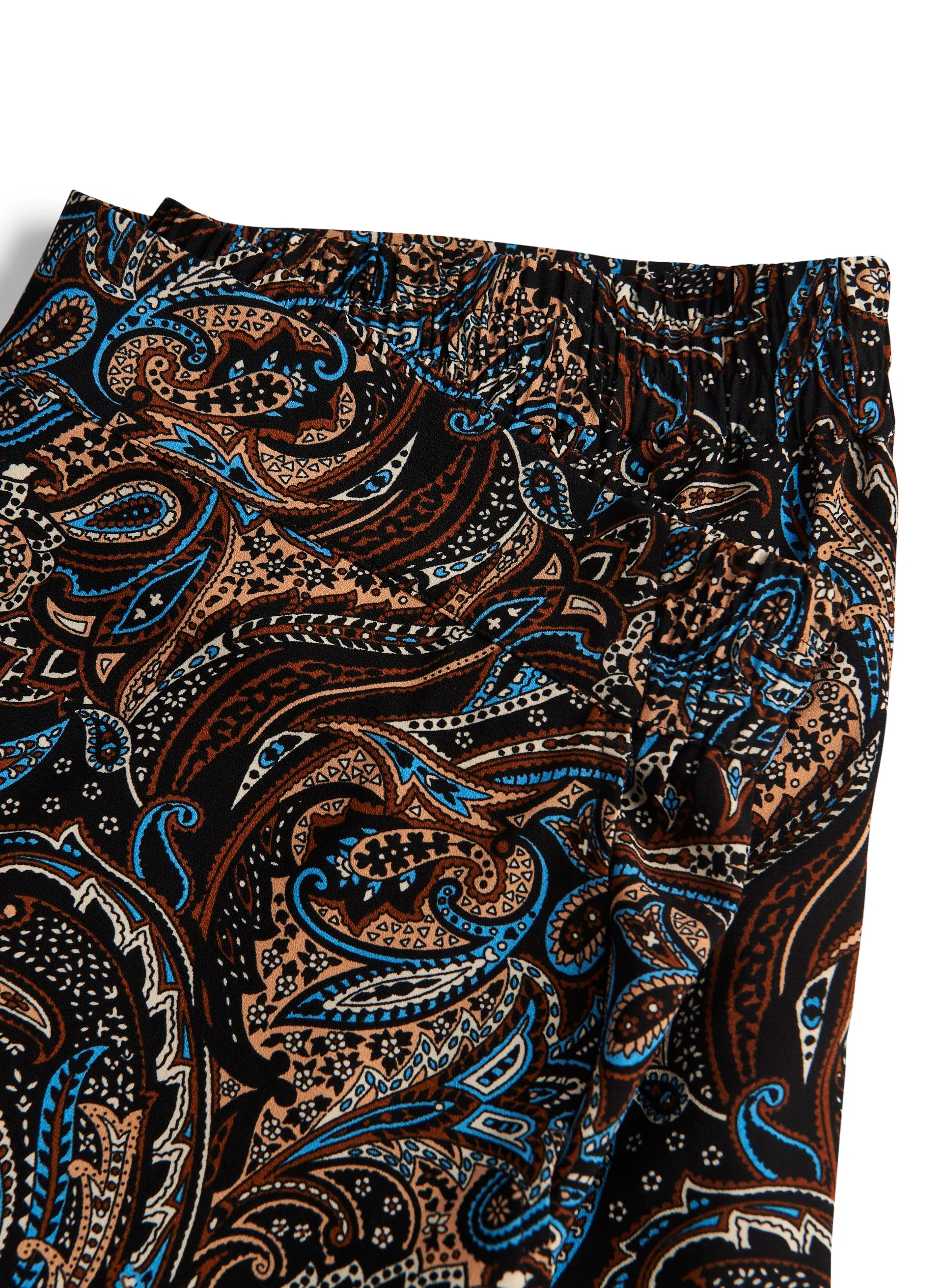 Paisley Print Wide Leg Pants