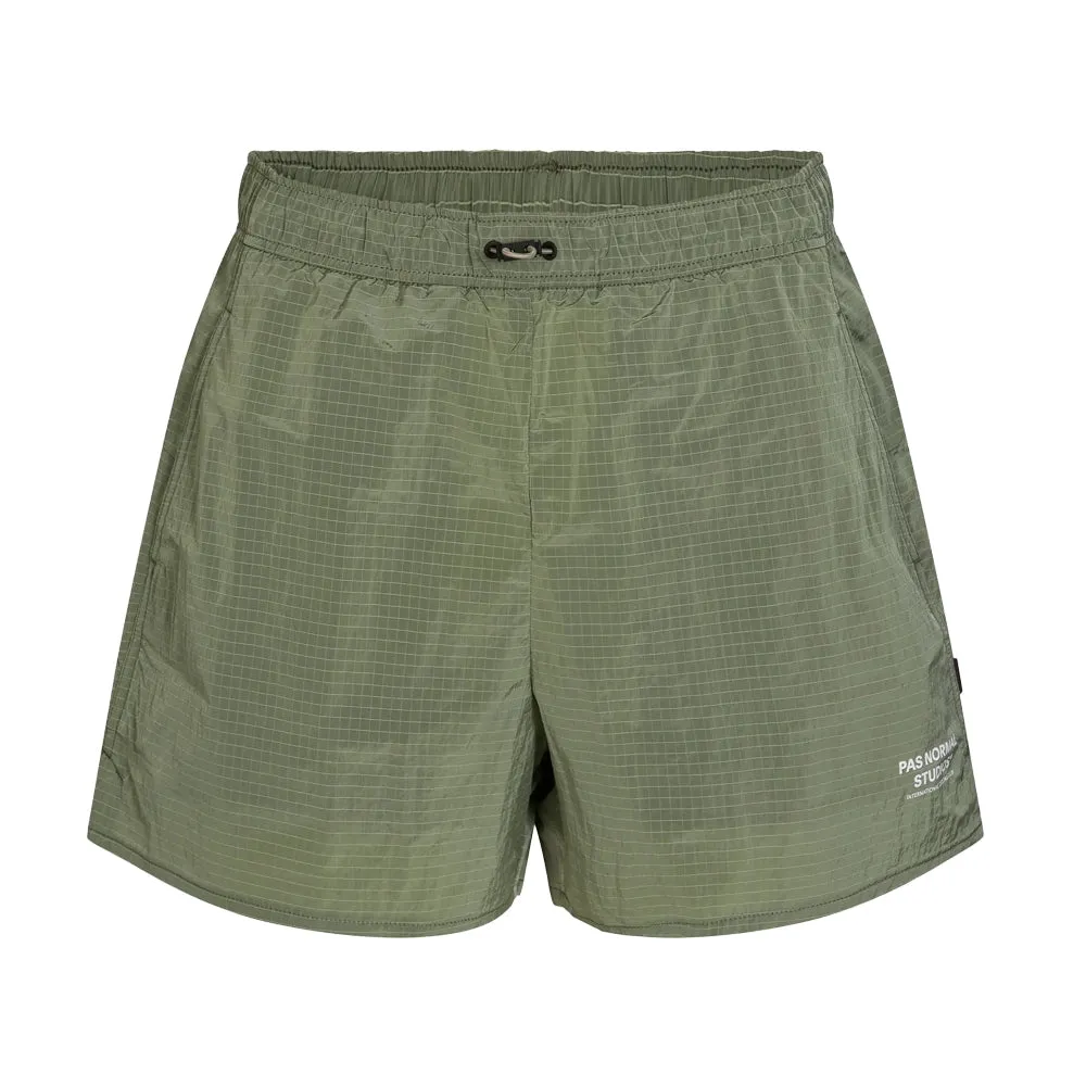 PAS NORMAL STUDIOS Off Race Ripstop Women Shorts - Army Green