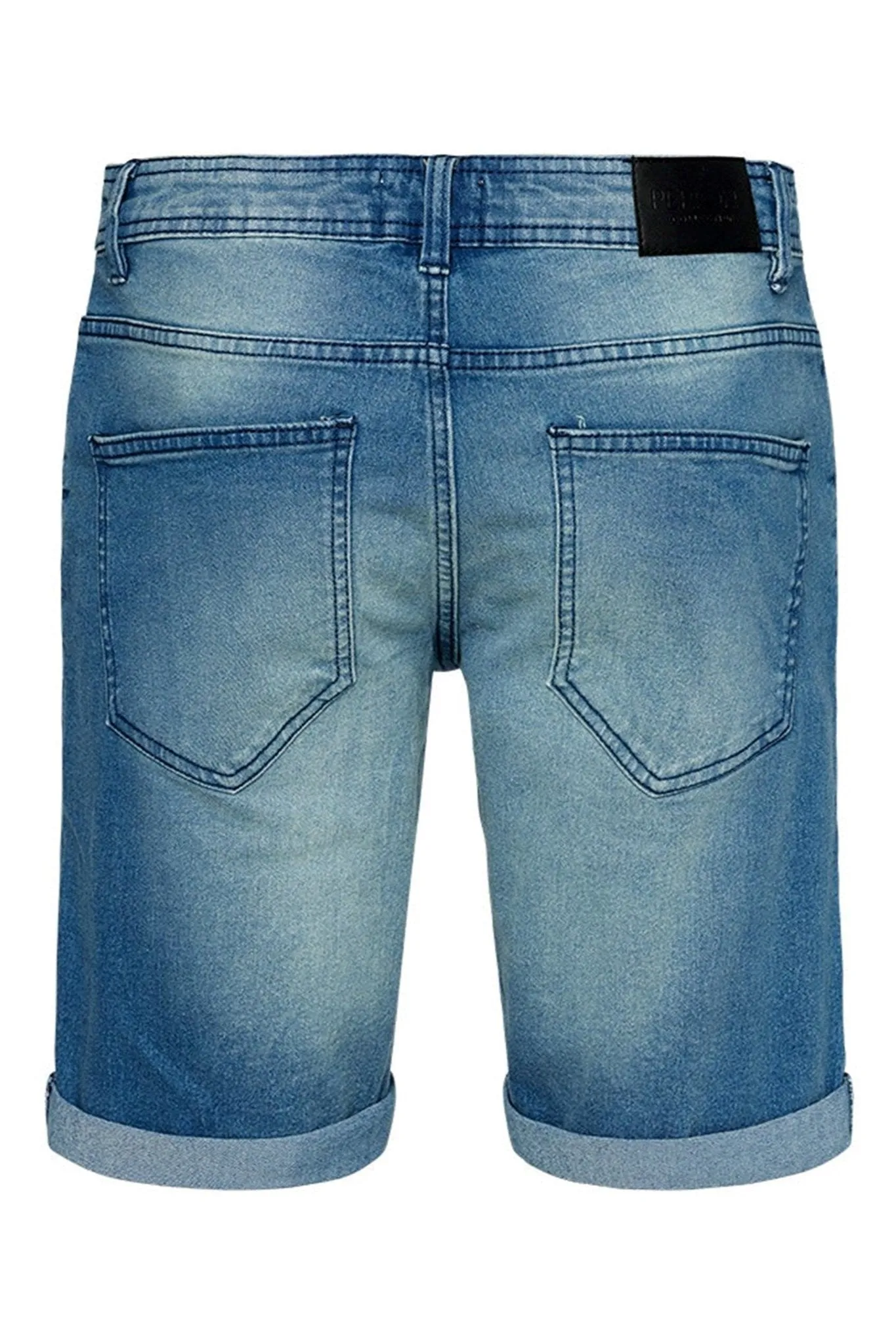 Performance Denim Shorts - Denim Blue