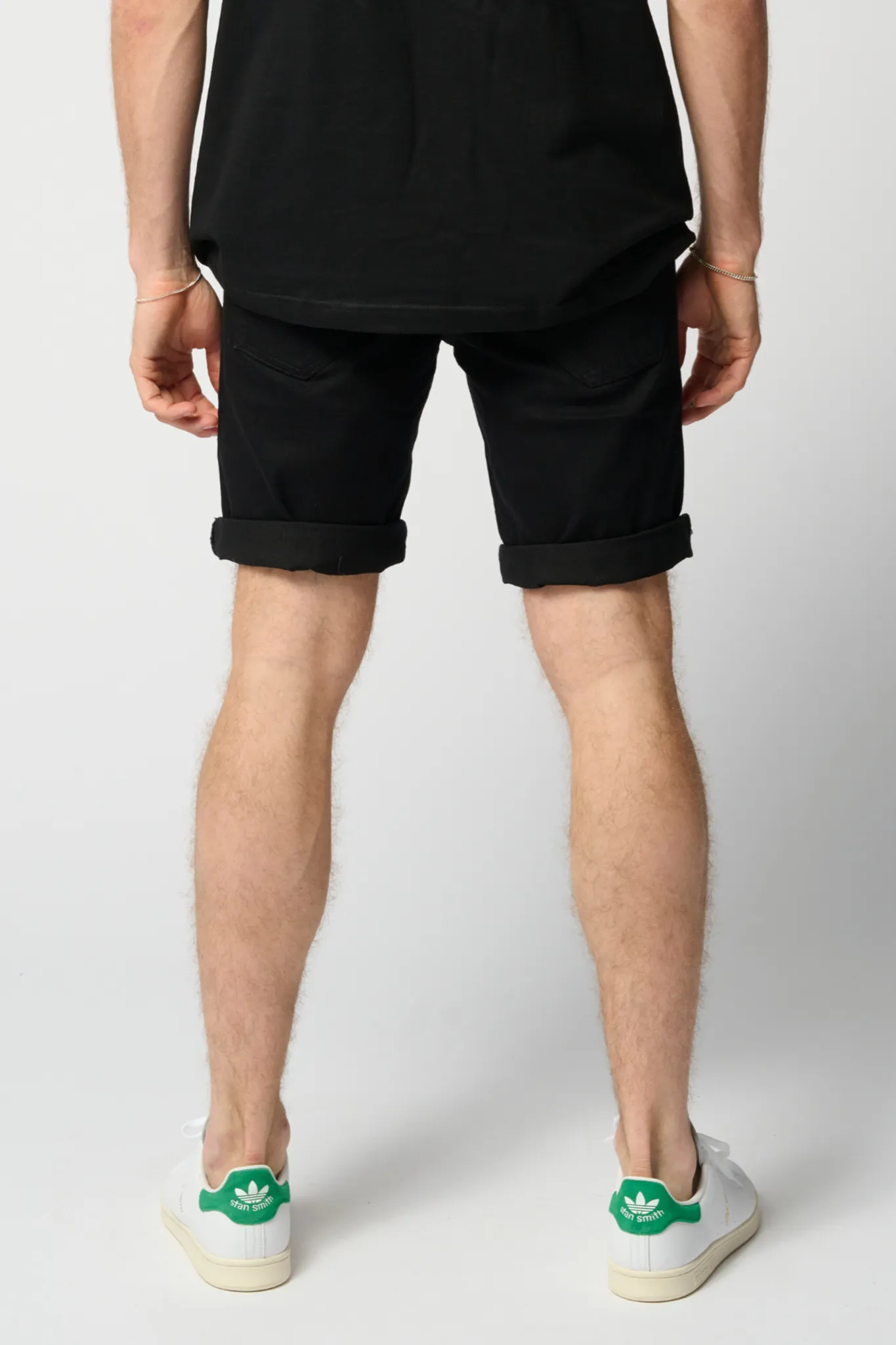 Performance Denim Shorts - Jet Black