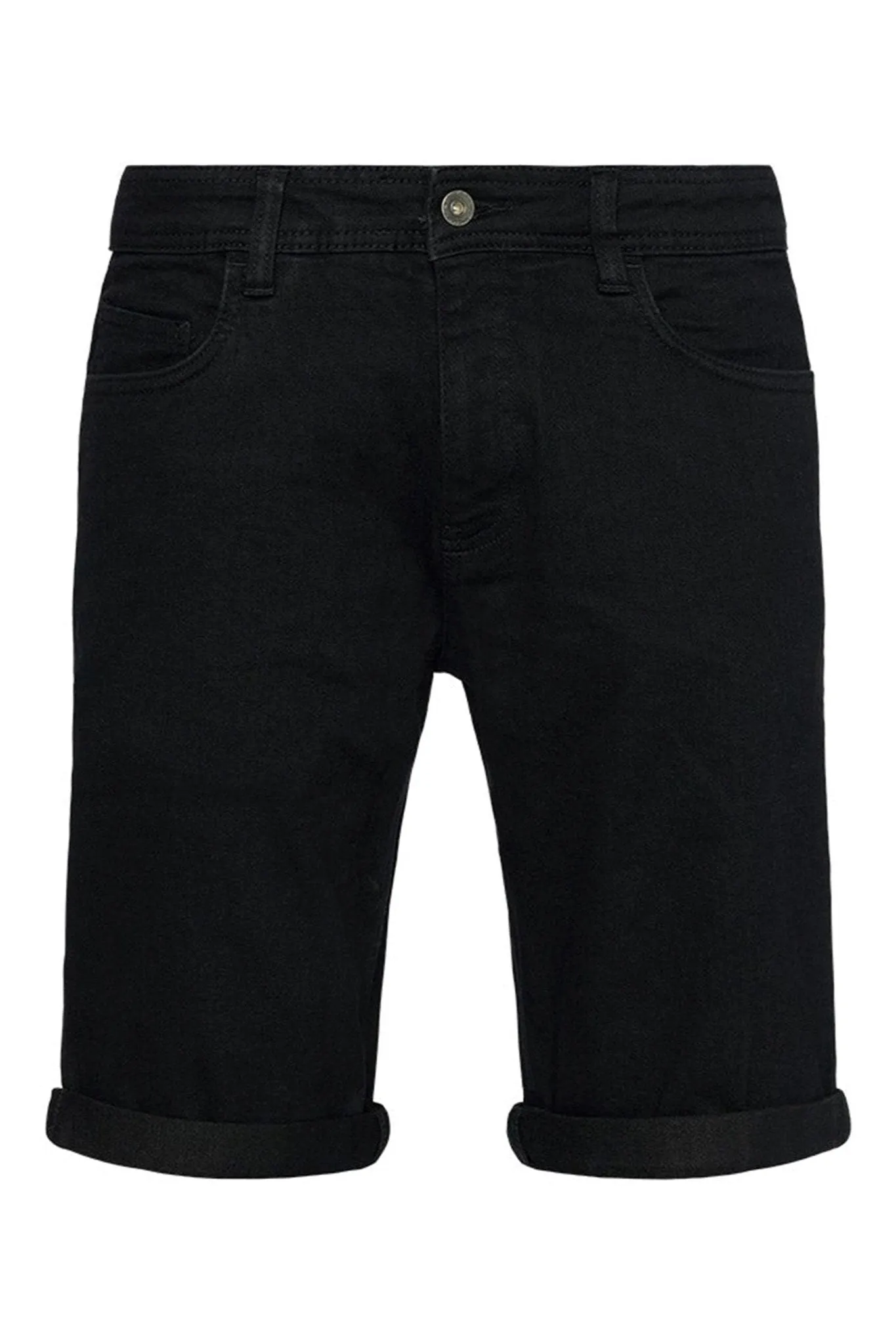 Performance Denim Shorts - Jet Black