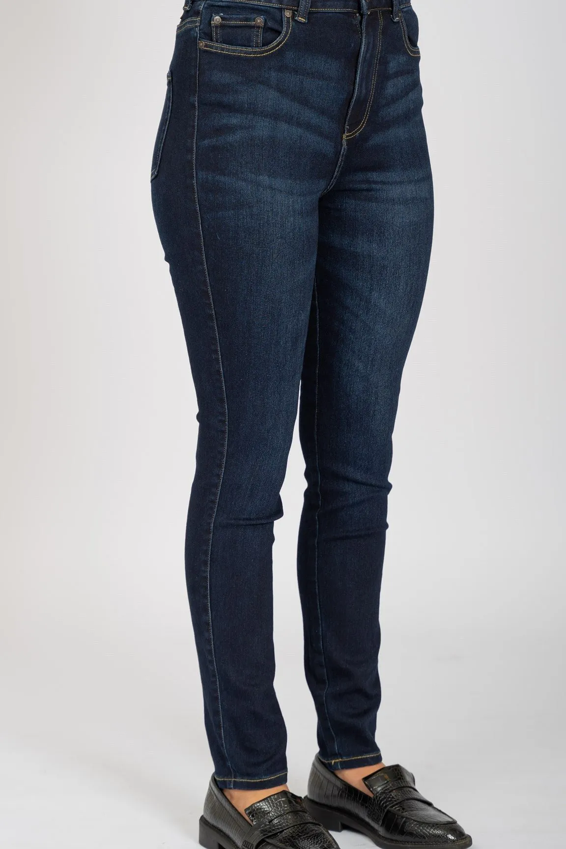 Performance Skinny Jeans - Dark Blue Denim