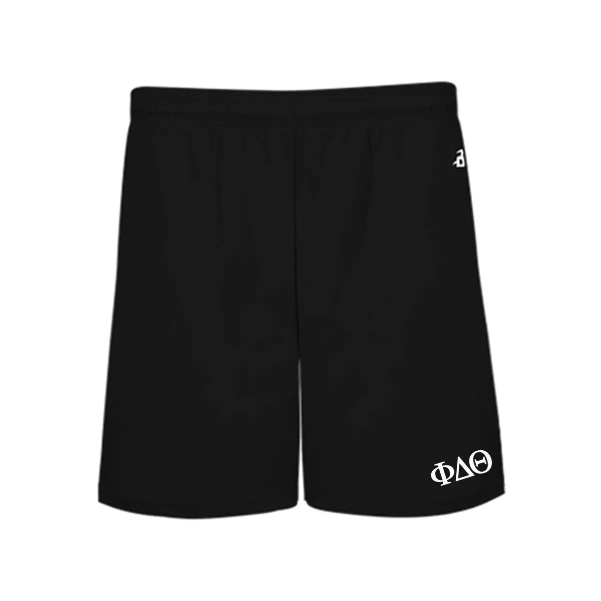 Phi Delt 5" Black Shorts