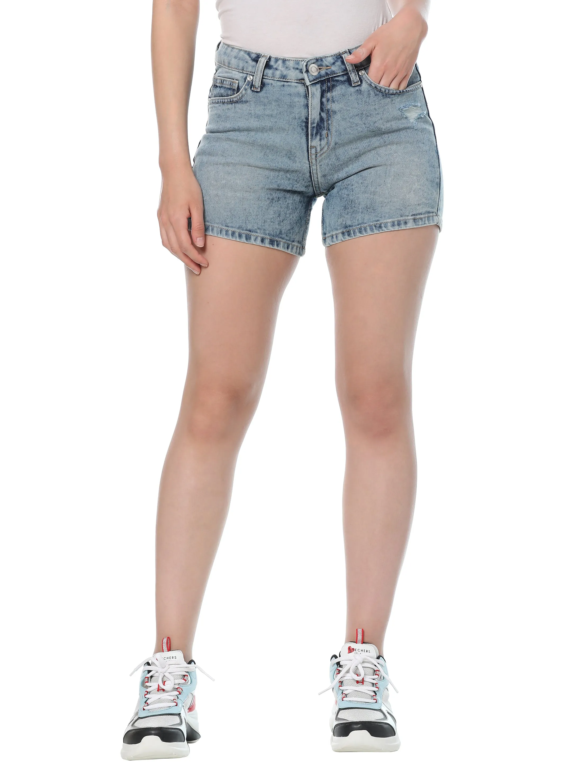 Rugged Denim Shorts