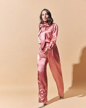 SATIN STRAIGHT PANTS