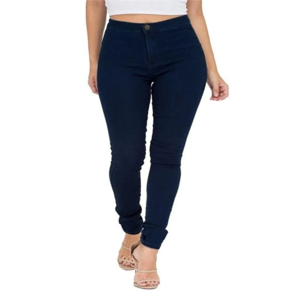 Slim Skinny High Waist Denim Pencil Stretch Jeans