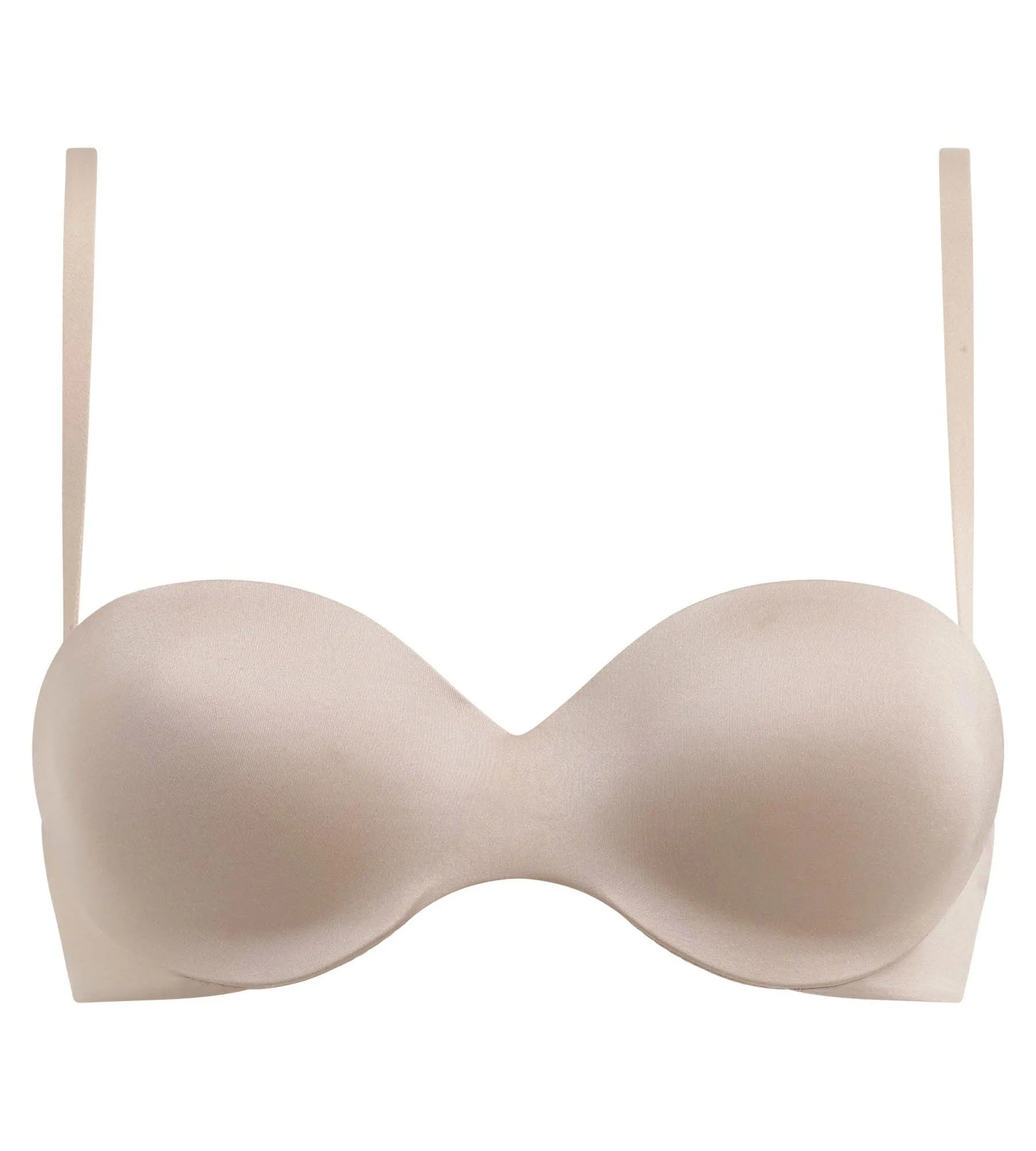 Soutien-gorge bandeau à bretelles amovibles en microfibre nude Dim