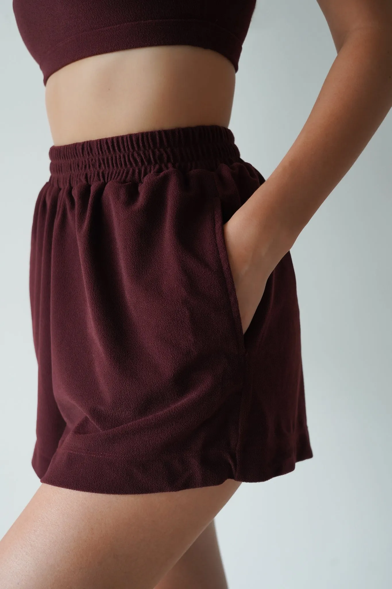 Stella Boxer Shorts | Recycled Nylon | Chocolate