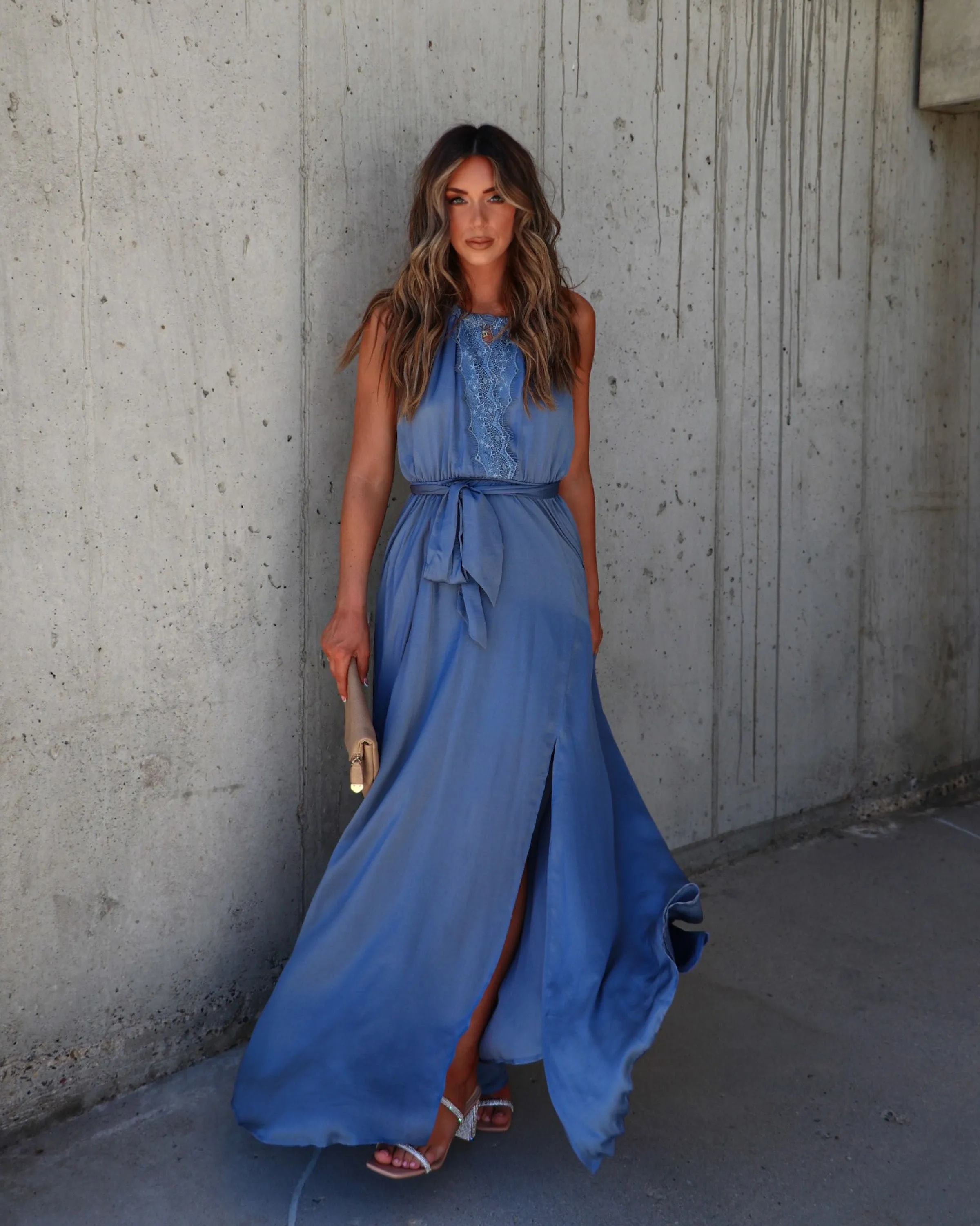 Trayce Satin Maxi Dress