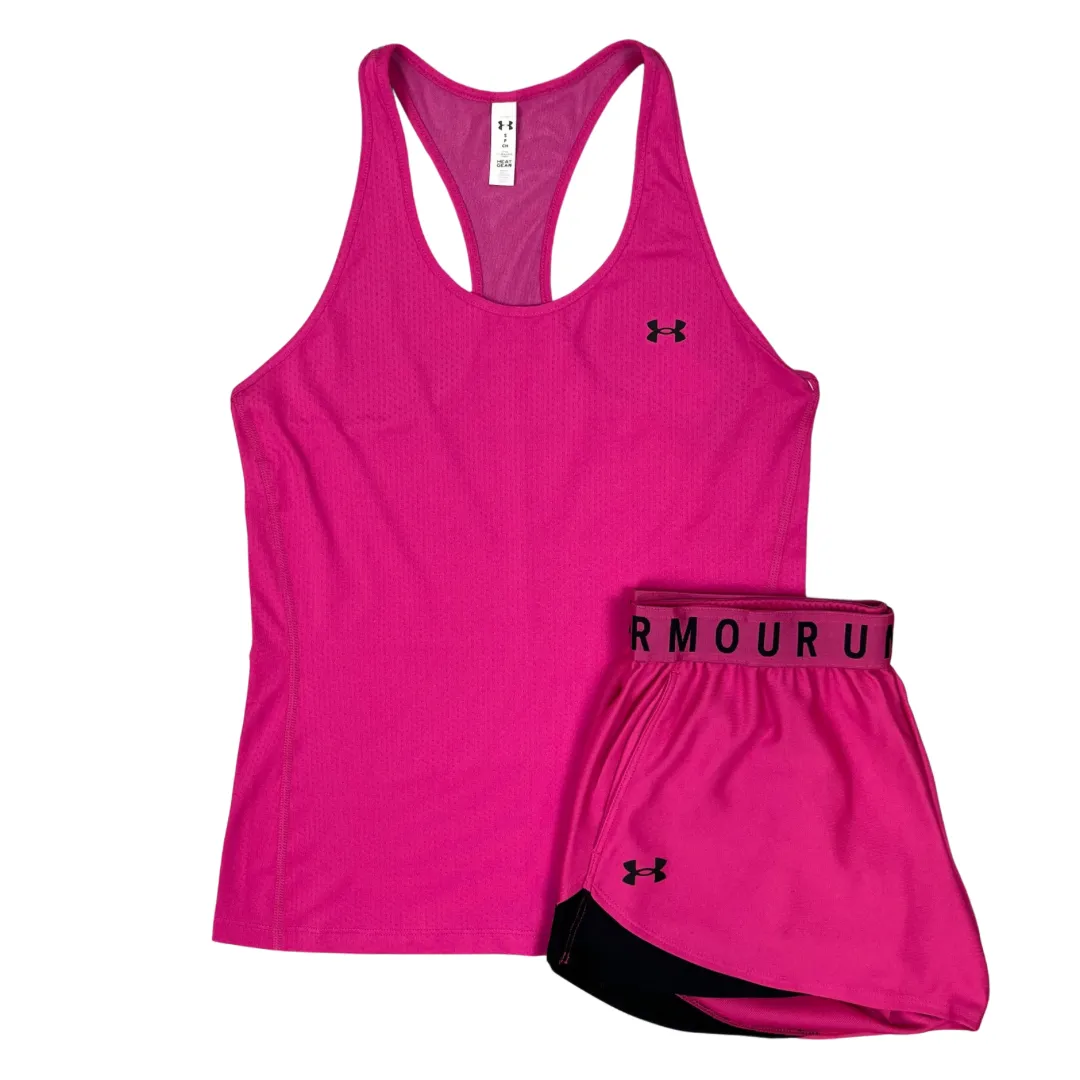 Under Armour Women's Vest Top / Play Up Shorts Set - Pink