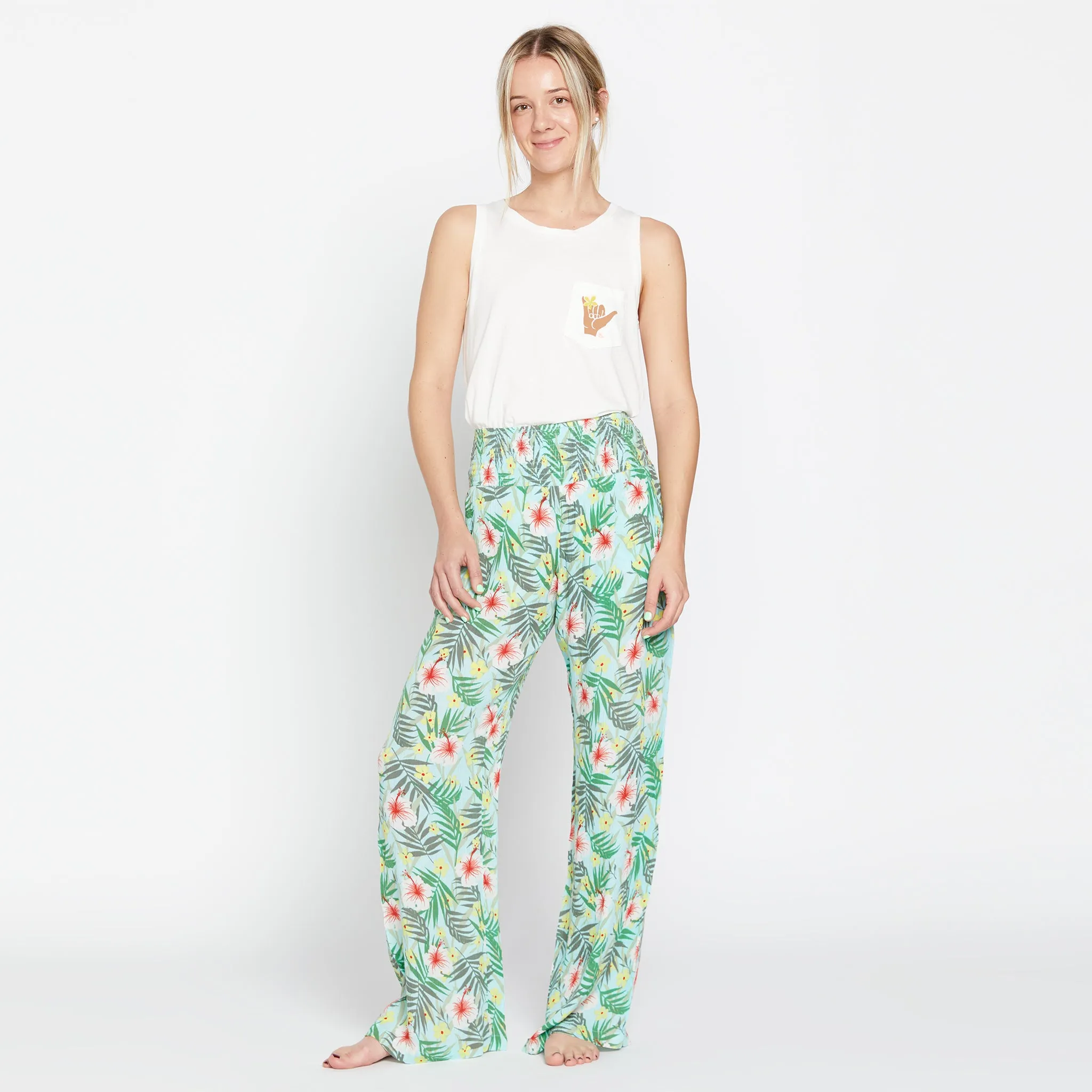 Womens Castaway Pant - Haleiwa Blue