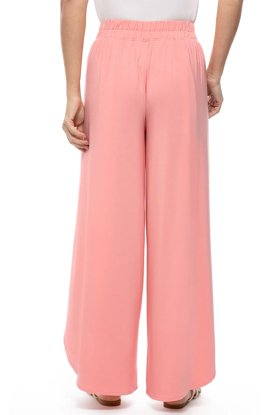 Women's Lynsu Wide Leg Pants  |  Peachy Pink